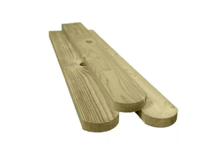 Treated Picket Fence Pales | Rounded & Pointed Tops