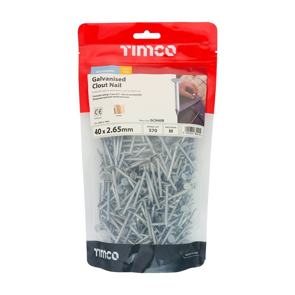 Galvanised Clout Nail - Timco - Decking Delivery