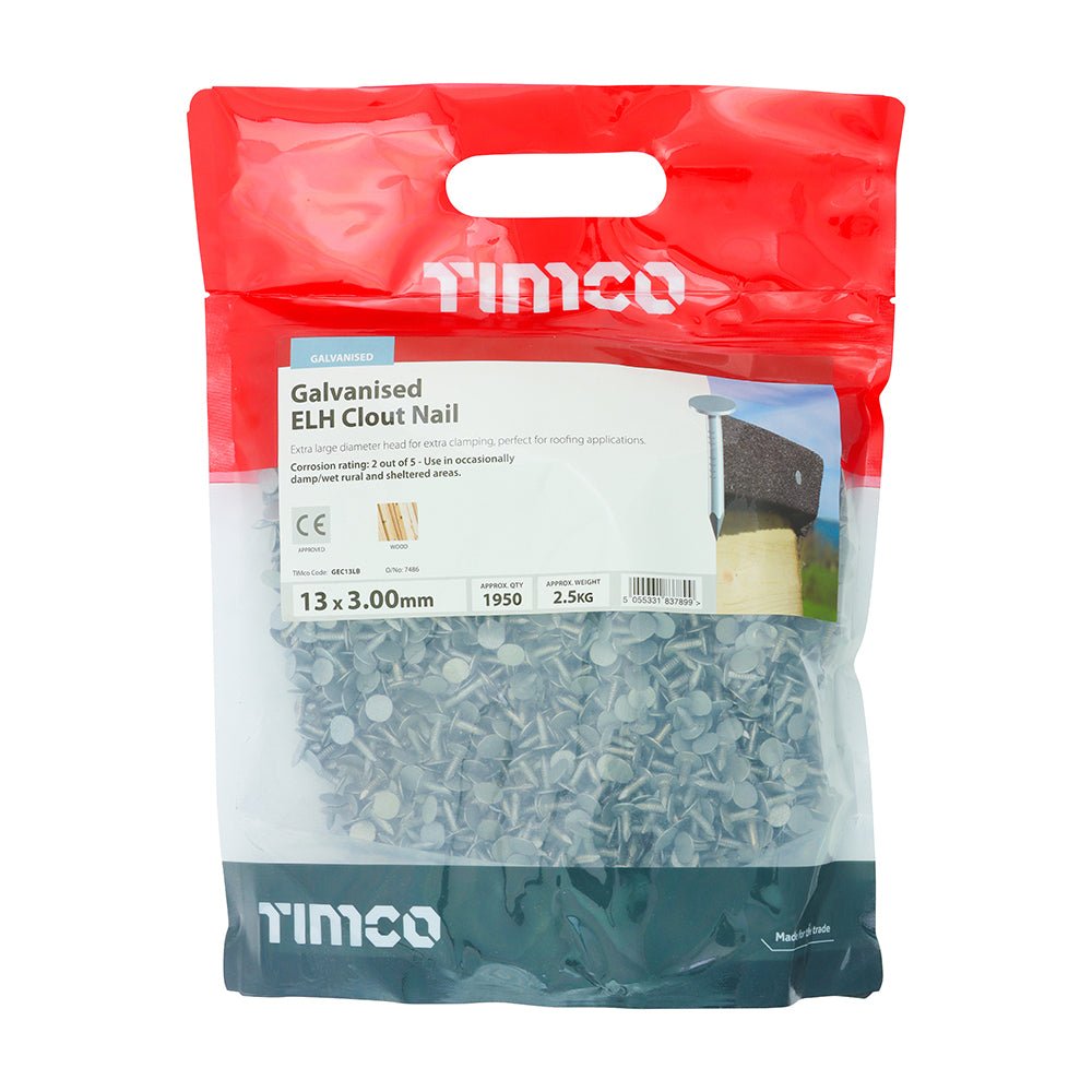 Galvanised Clout Nail - Timco - Decking Delivery