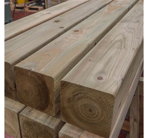 Sanded Pergola Posts