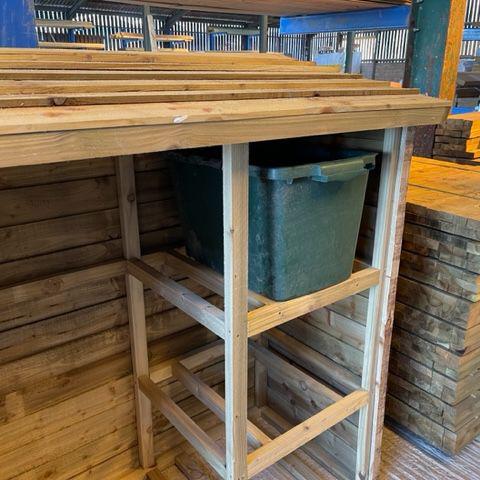 Wheelie Bin Store - For 120 Litre Bins - Decking Delivery